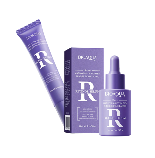 Pack Retinol: serum facial y crema contorno de ojos